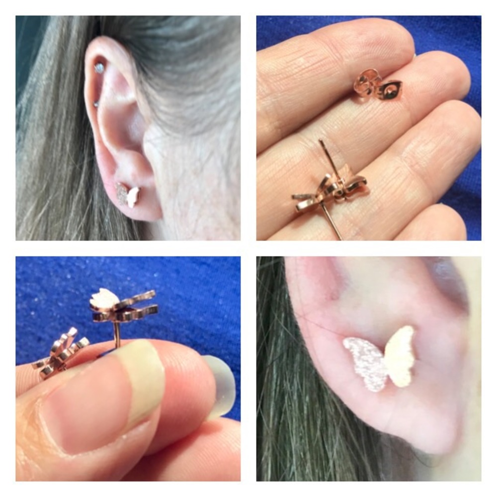 NEW!💙💎🦋ROSE💗💛GOLDEN!!!🦋BUTTERFLIES!!!🦋💎💙 - Picture 5 of 8